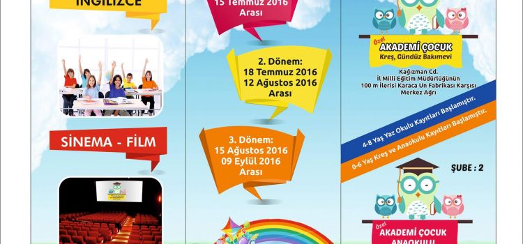 Ağrı özel Akademi Çocuk Kreş ve Anaokulu